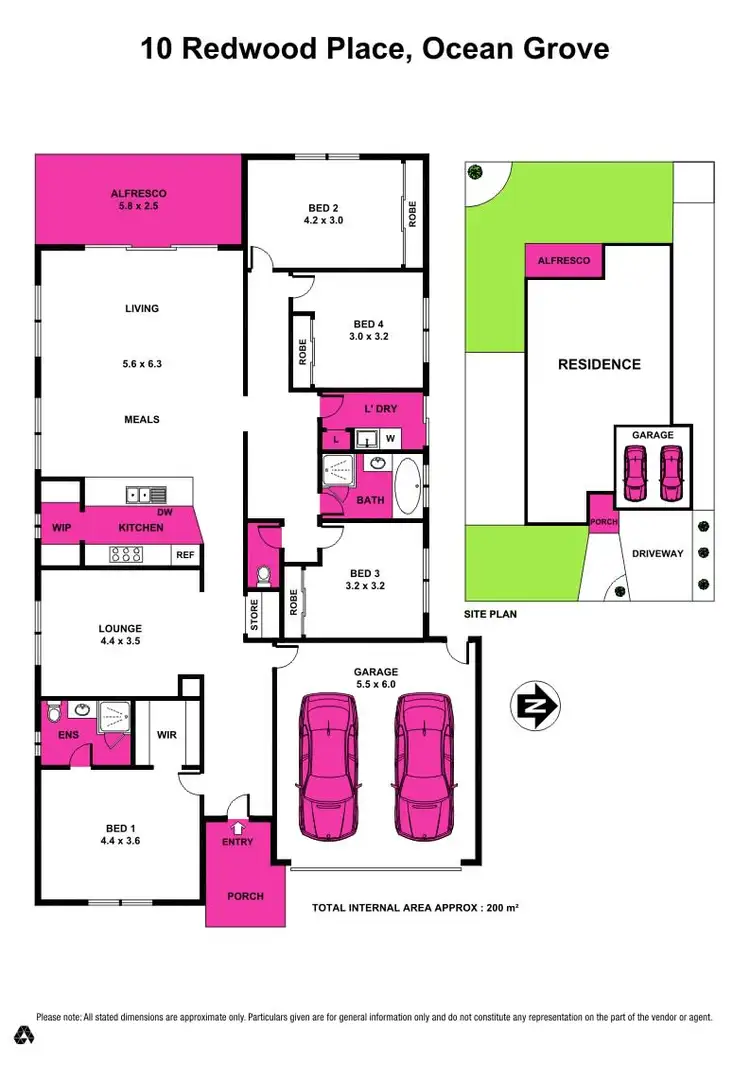Floorplan of Homely house listing, 10 Redwood Place, Ocean Grove VIC 3226