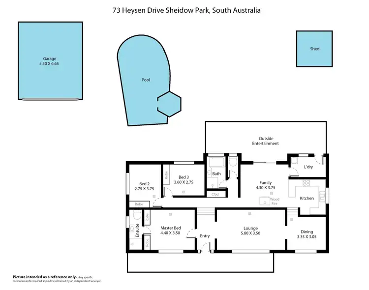 Floorplan of Homely house listing, 73 Heysen Drive, Sheidow Park SA 5158