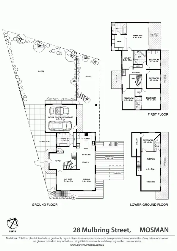 Floorplan of Homely house listing, 28 Mulbring Street, Mosman NSW 2088
