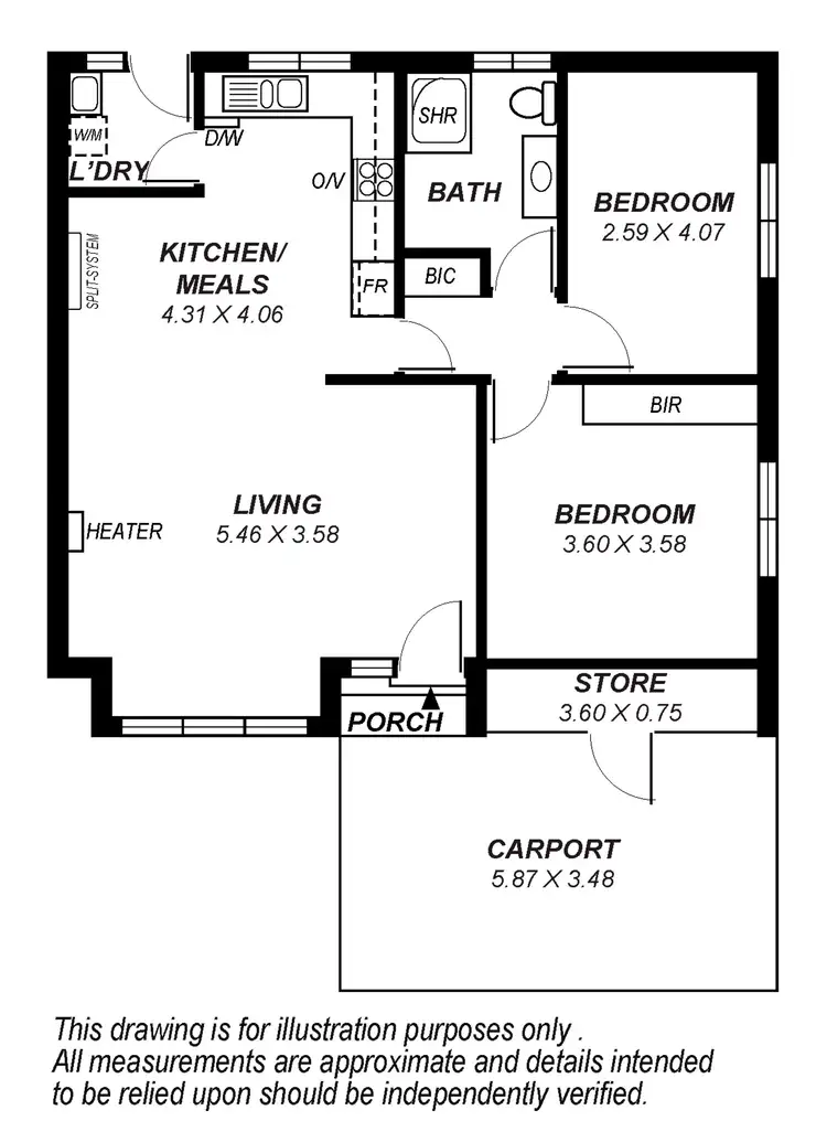 Floorplan of Homely unit listing, 3/5 Ferguson Avenue, Myrtle Bank SA 5064