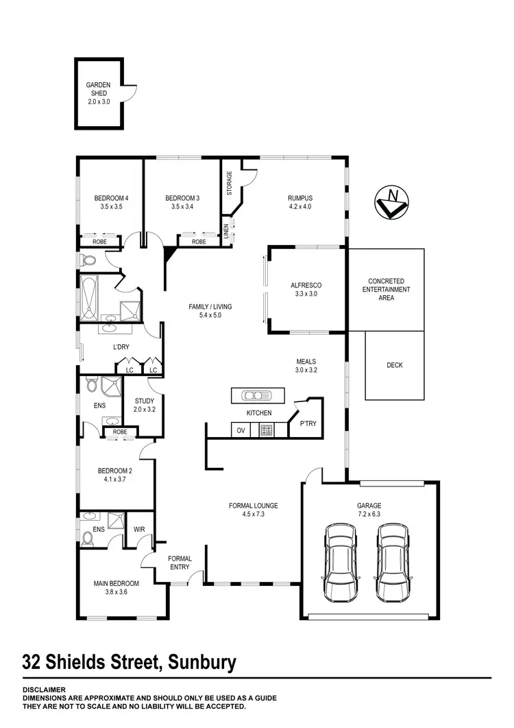 Floorplan of Homely house listing, 32 Shields Street, Sunbury VIC 3429