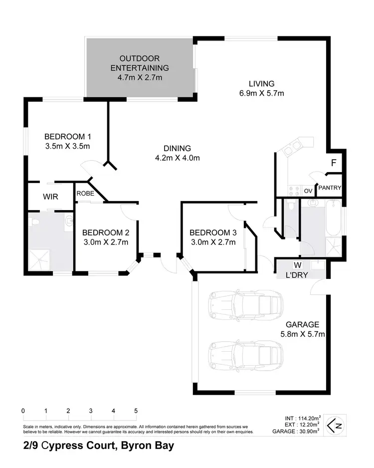 Floorplan of Homely house listing, 2/9 Cypress Court, Byron Bay NSW 2481