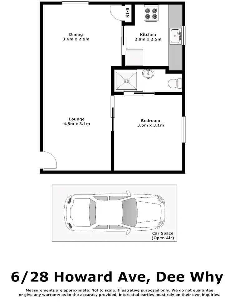 Floorplan of Homely unit listing, 6/28 Howard Ave, Dee Why NSW 2099