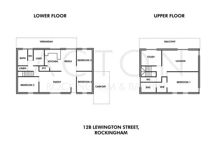 Floorplan of Homely house listing, 12b Lewington Street, Rockingham WA 6168