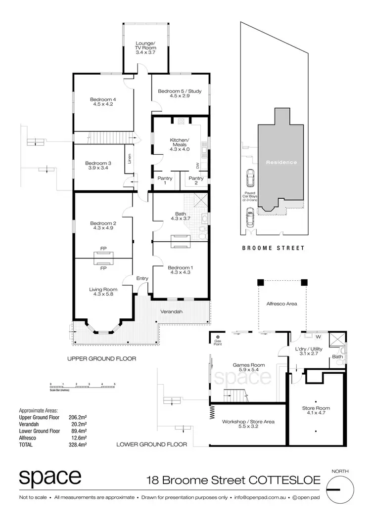 Floorplan of Homely house listing, 18 Broome Street, Cottesloe WA 6011