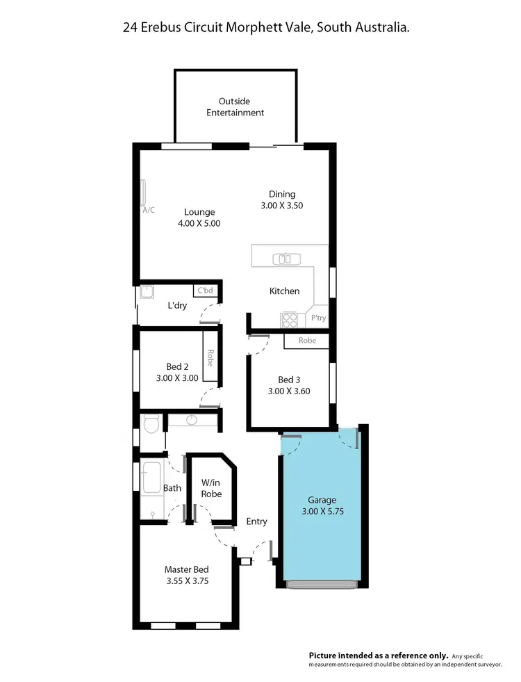 Floorplan of Homely house listing, 24 Erebus Circuit, Morphett Vale SA 5162