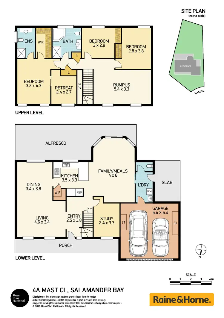 Floorplan of Homely house listing, 4a Mast Close, Salamander Bay NSW 2317