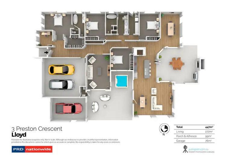 Floorplan of Homely house listing, 3 Preston Crescent, Lloyd NSW 2650