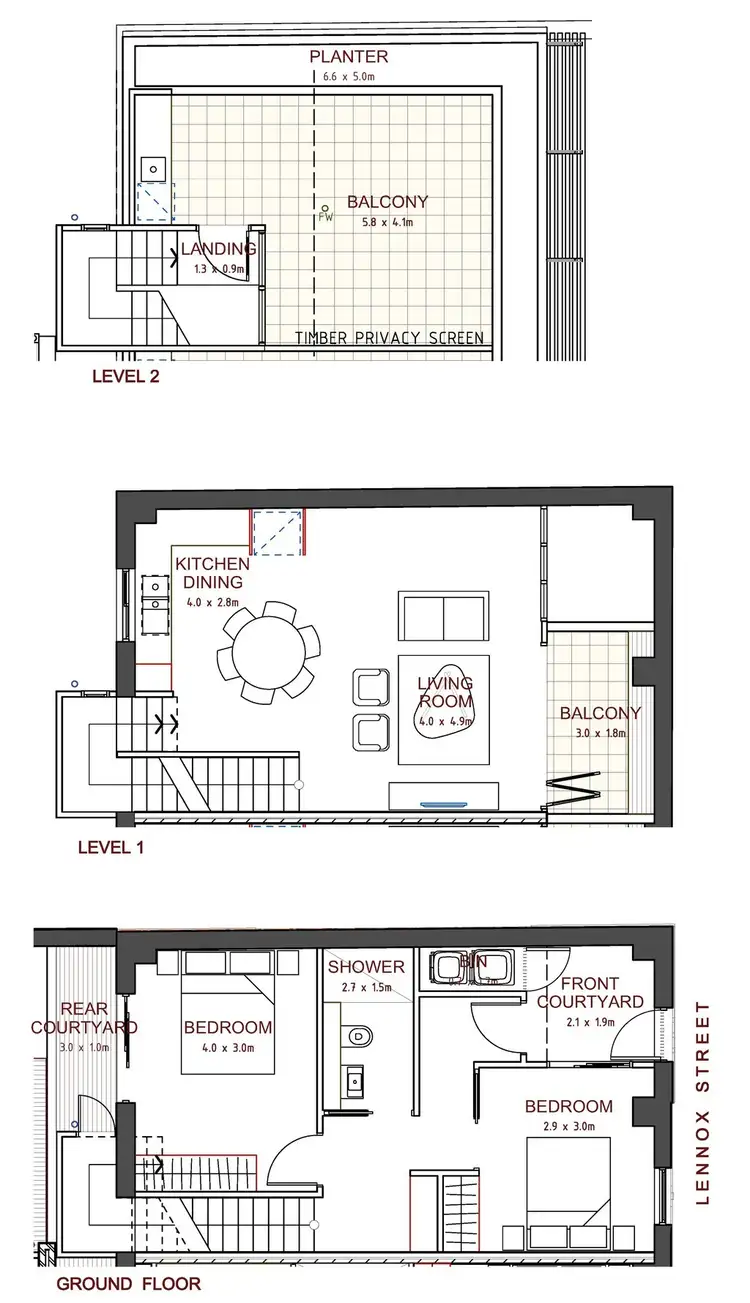 Floorplan of Homely apartment listing, 4/134 Lennox Street, Newtown NSW 2042
