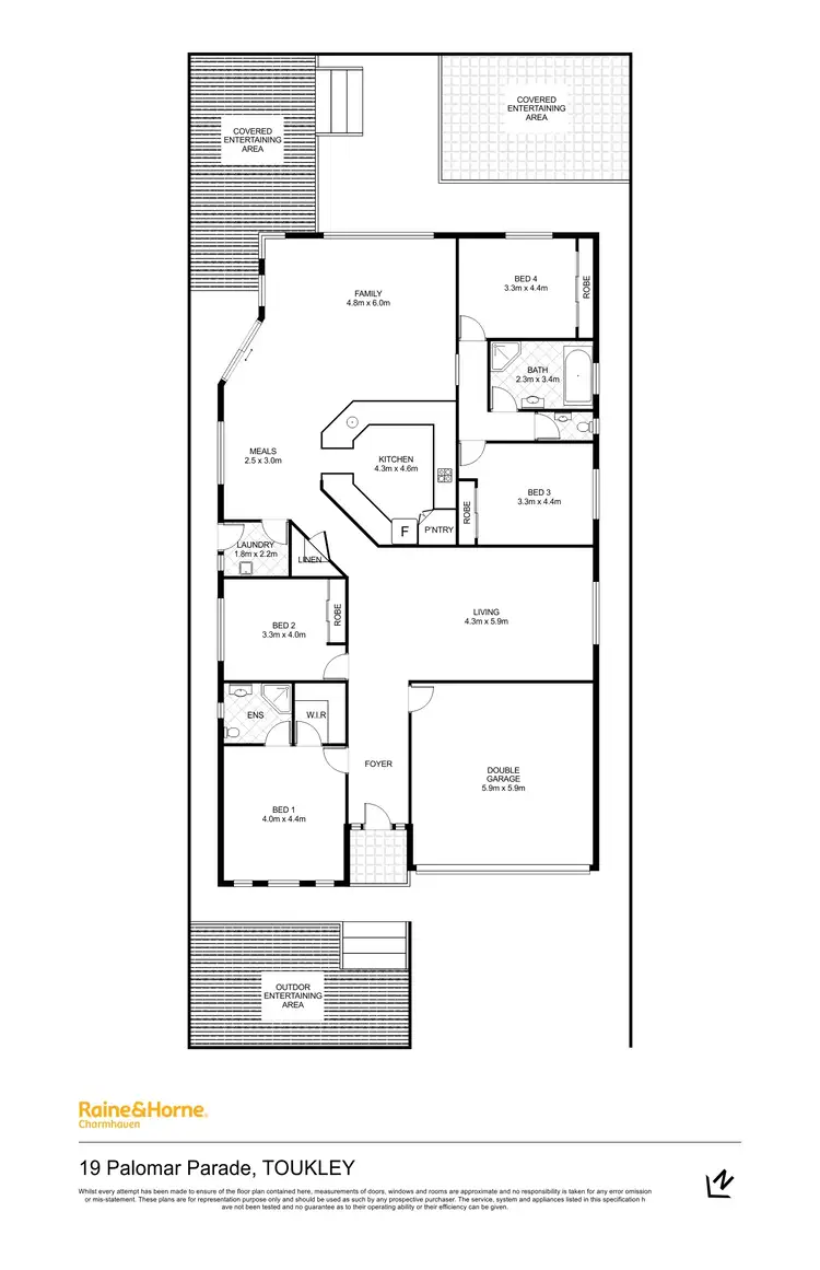 Floorplan of Homely house listing, 19 Palomar Parade, Toukley NSW 2263