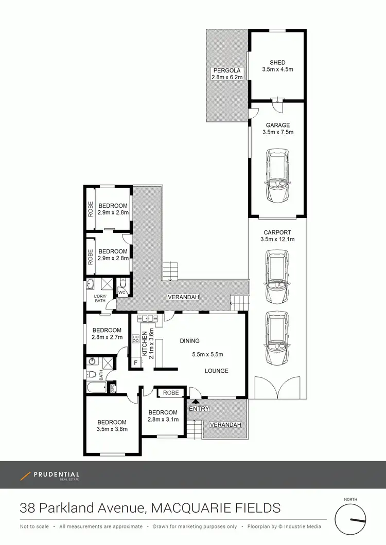 Floorplan of Homely house listing, 38 Parkland Avenue, Macquarie Fields NSW 2564