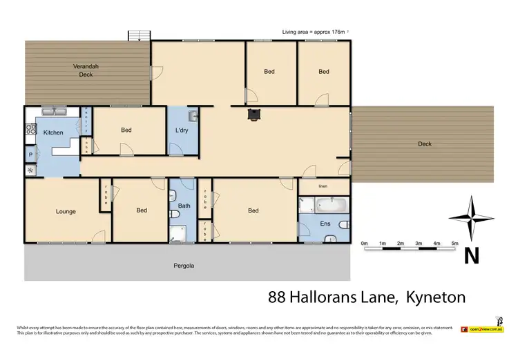 Floorplan of Homely house listing, 88 Hallorans Lane, Kyneton VIC 3444