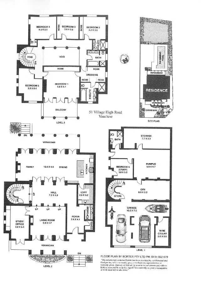 Floorplan of Homely house listing, 51 Village High Road, Vaucluse NSW 2030