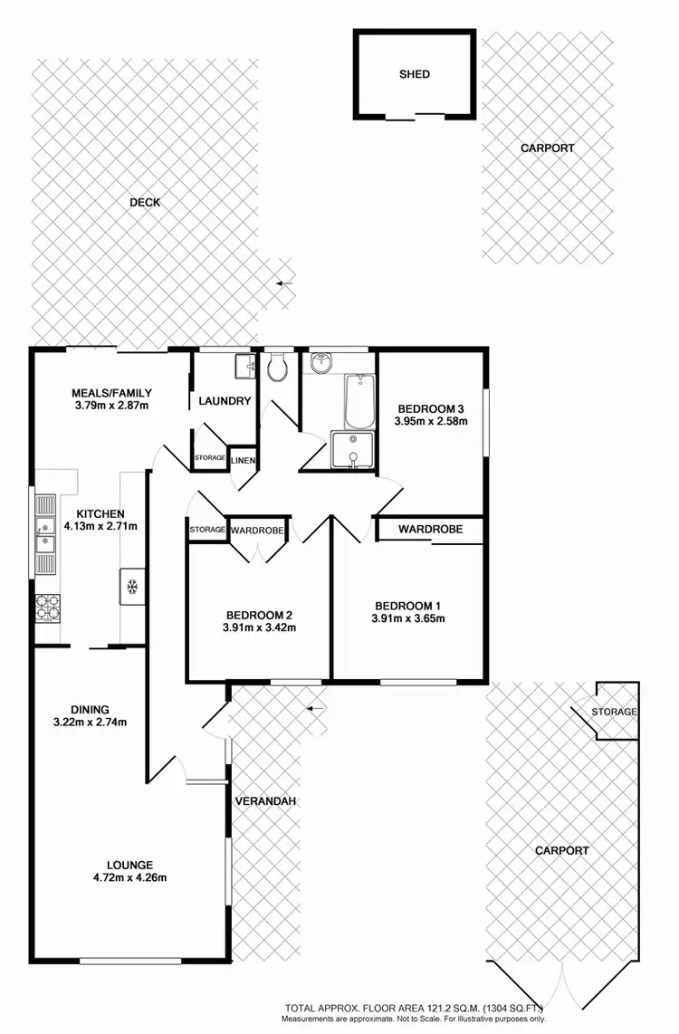 Floorplan of Homely house listing, 10 Richmond Crescent, Campbelltown NSW 2560