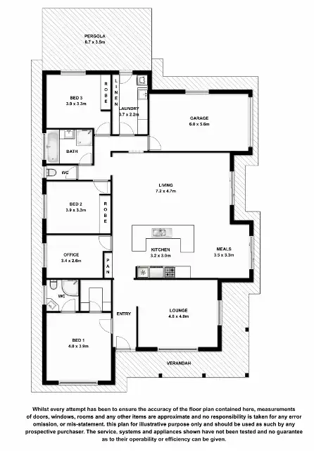 Floorplan of Homely house listing, 7 Longmire Terrace, Mount Gambier SA 5290