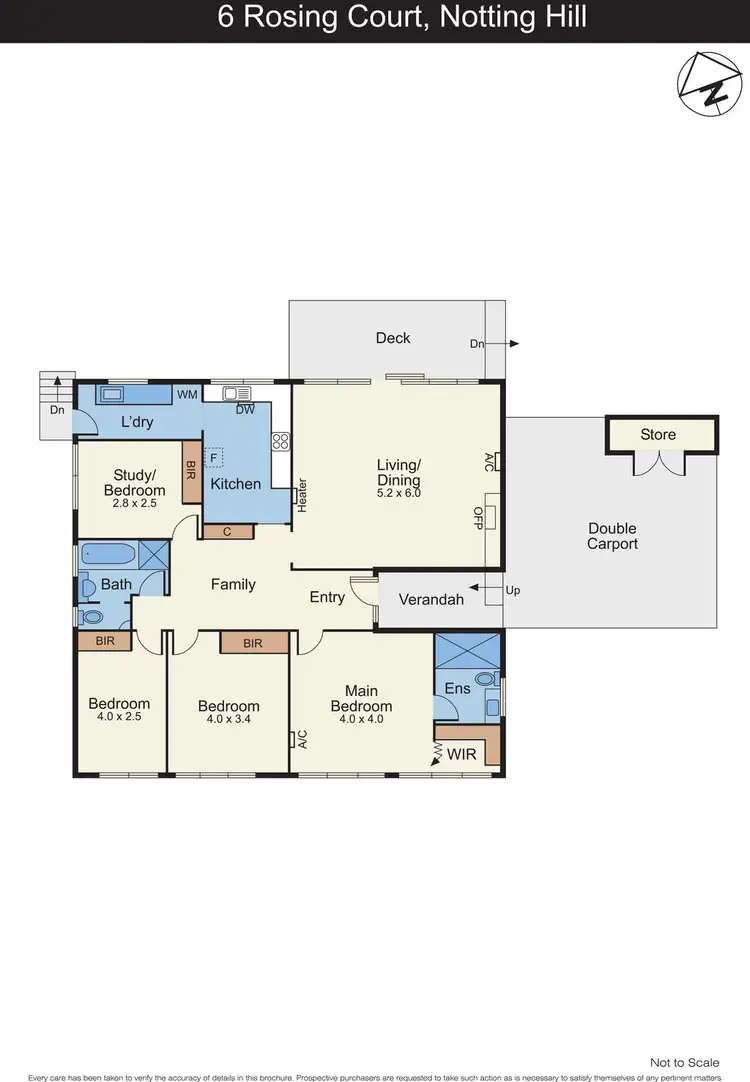 Floorplan of Homely house listing, 6 Rosings Court, Notting Hill VIC 3168