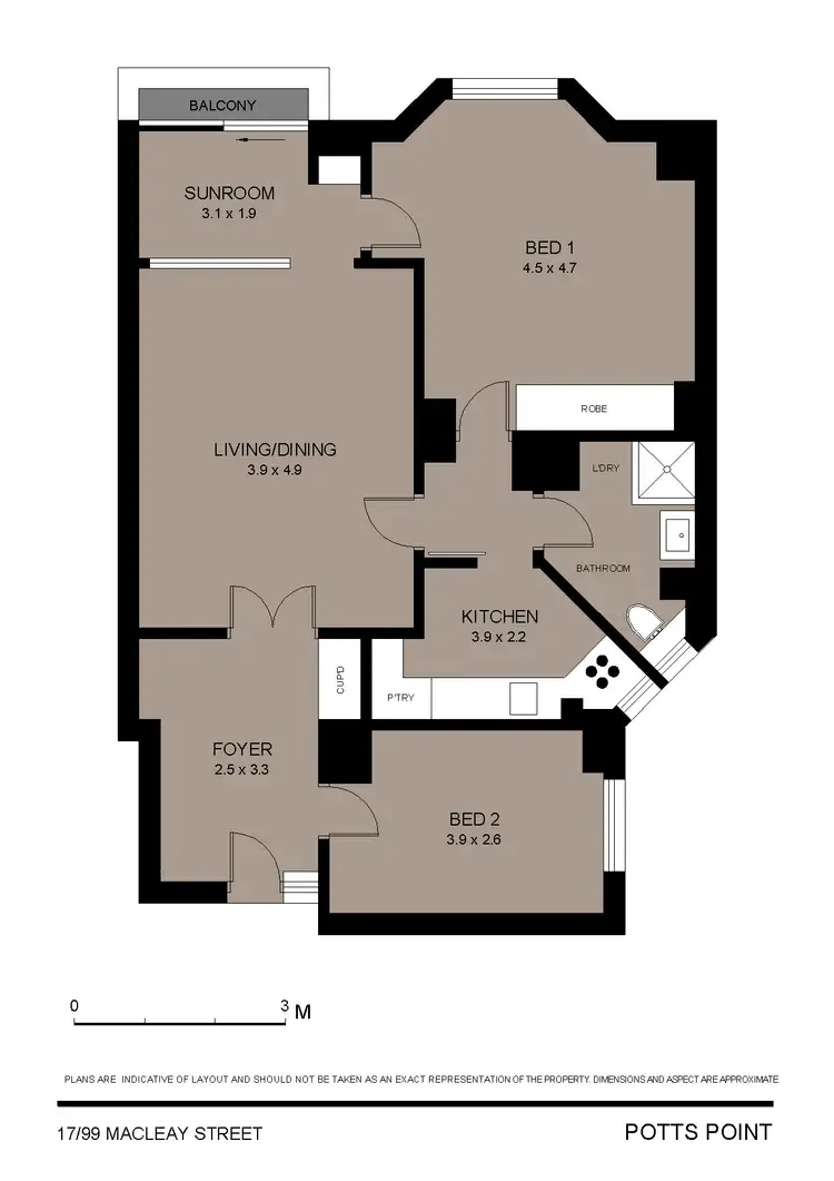 Floorplan of Homely apartment listing, 17/99 Macleay Street, Potts Point NSW 2011