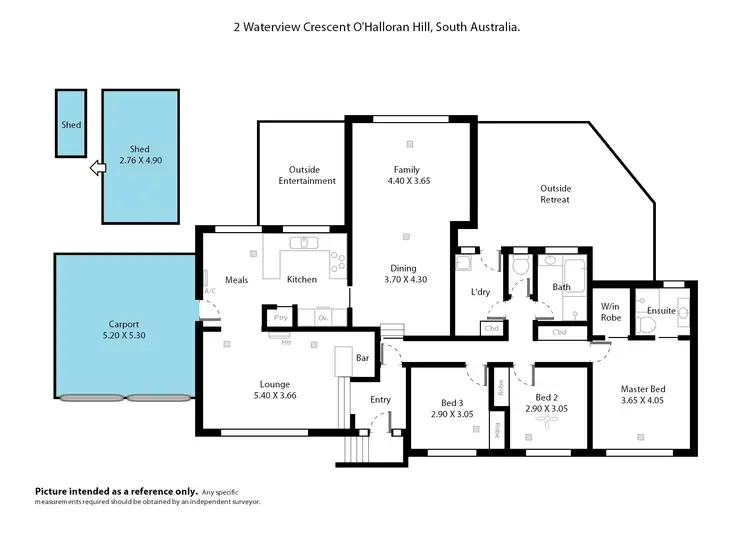 Floorplan of Homely house listing, 2 Waterview Crescent, O'halloran Hill SA 5158
