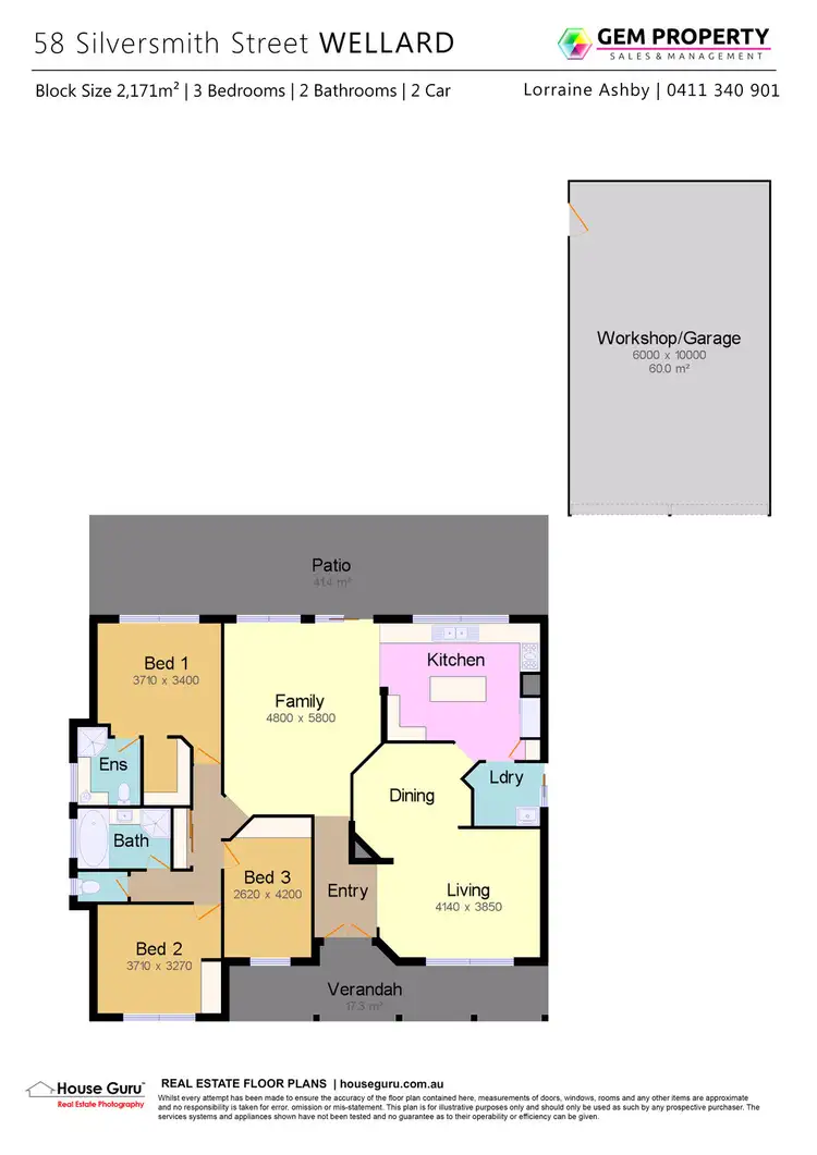 Floorplan of Homely house listing, 58 Silversmith Street, Wellard WA 6170