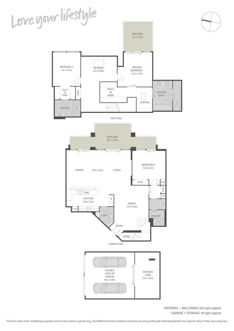 Floorplan of Homely apartment listing, 502/38 Peninsula Drive, Breakfast Point NSW 2137