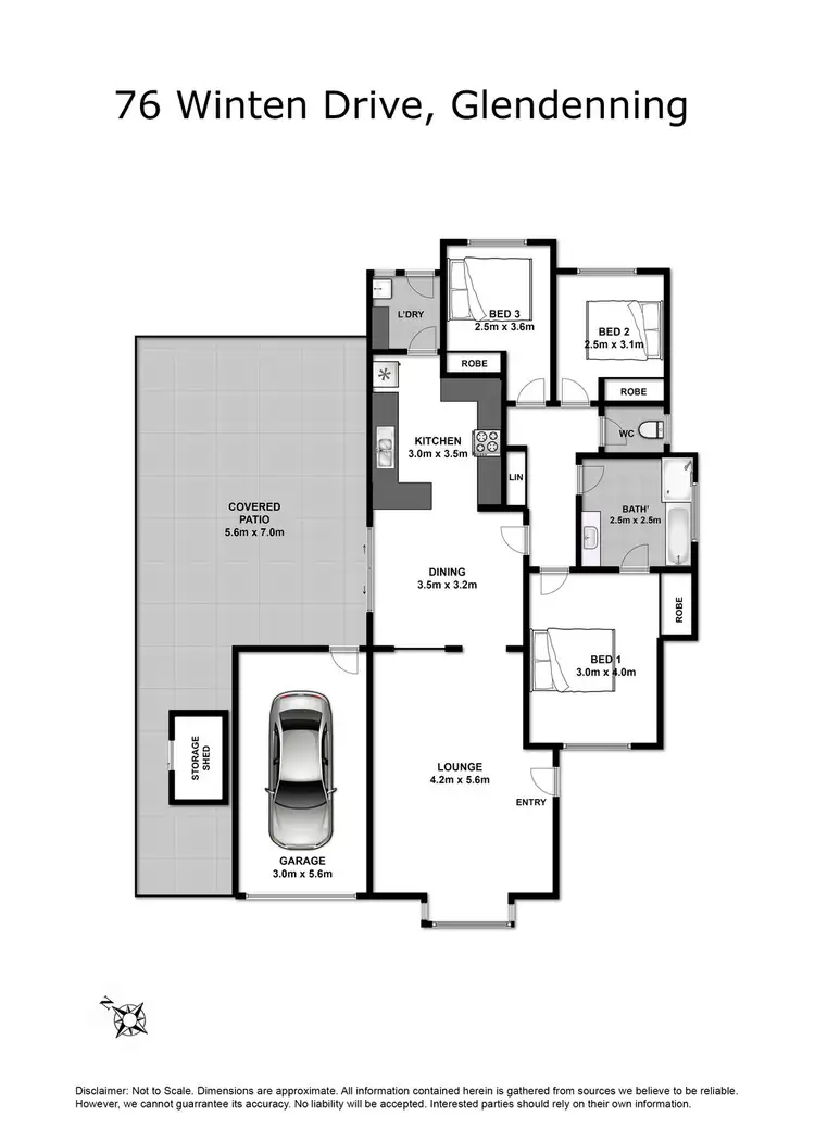 Floorplan of Homely house listing, 76 Winten Drive, Glendenning NSW 2761