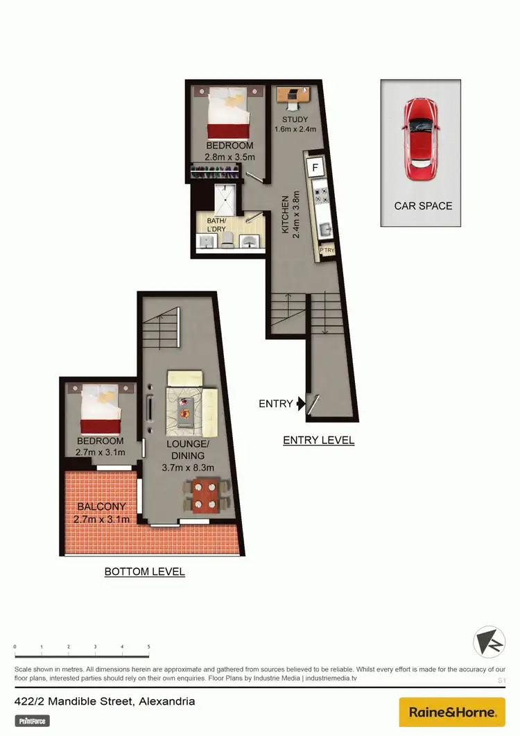 Floorplan of Homely apartment listing, C422/2 Mandible Street, Alexandria NSW 2015