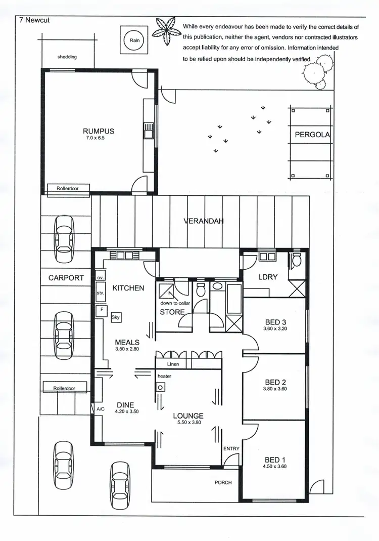 Floorplan of Homely house listing, 7 Newcut Street, Hectorville SA 5073