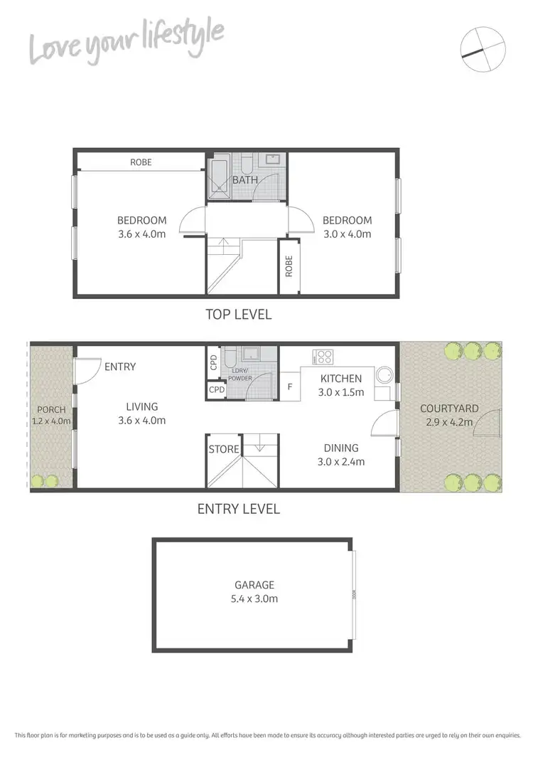 Floorplan of Homely townhouse listing, 14/31A Devine Street, Erskineville NSW 2043