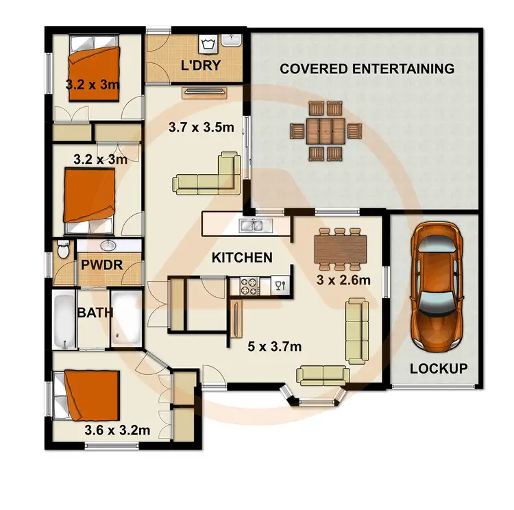 Floorplan of Homely house listing, 28 Adam Street, Browns Plains QLD 4118