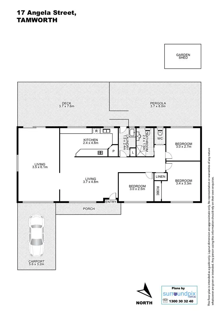Floorplan of Homely house listing, 17 Angela Street, Tamworth NSW 2340