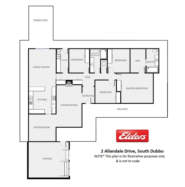 Floorplan of Homely house listing, 2 Allandale Drive, Dubbo NSW 2830