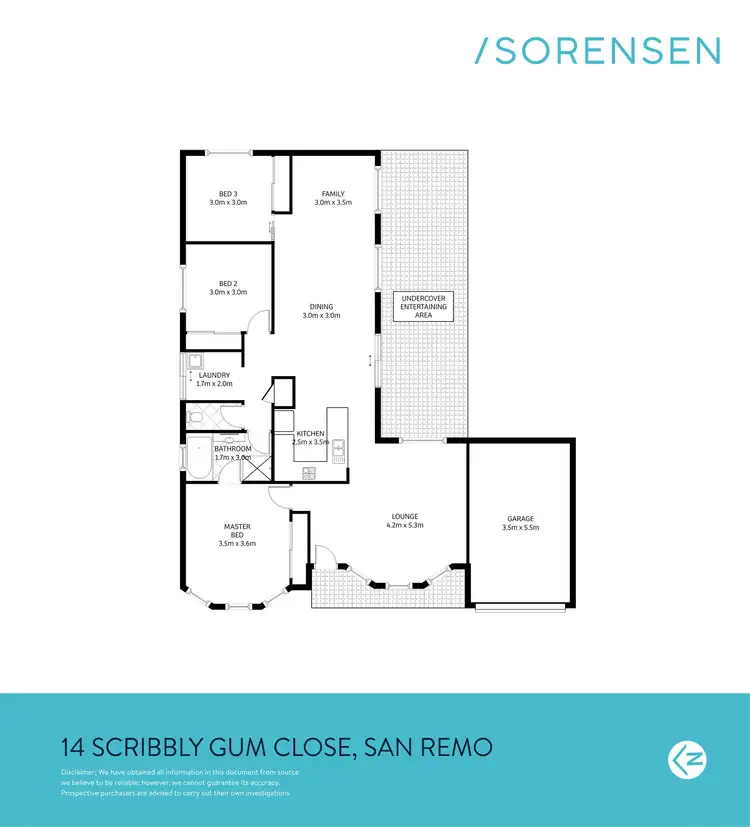 Floorplan of Homely house listing, 14 Scribbly Gum Close, San Remo NSW 2262