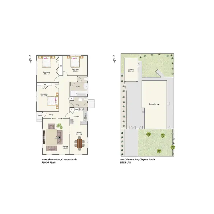 Floorplan of Homely house listing, 109 Osborne Avenue, Clayton South VIC 3169