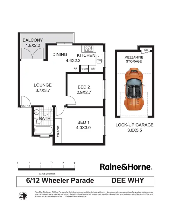 Floorplan of Homely apartment listing, 6/12 Wheeler Parade, Dee Why NSW 2099