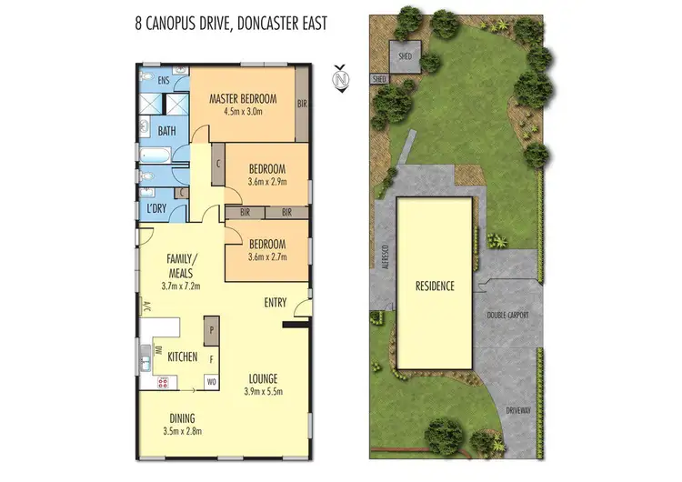 Floorplan of Homely house listing, 8 Canopus Drive, Doncaster East VIC 3109