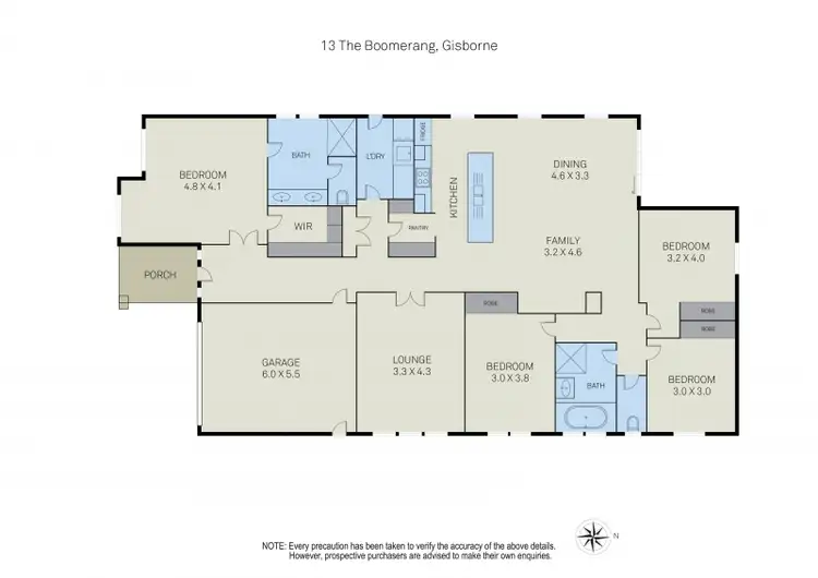 Floorplan of Homely house listing, 13 The Boomerang, Gisborne VIC 3437