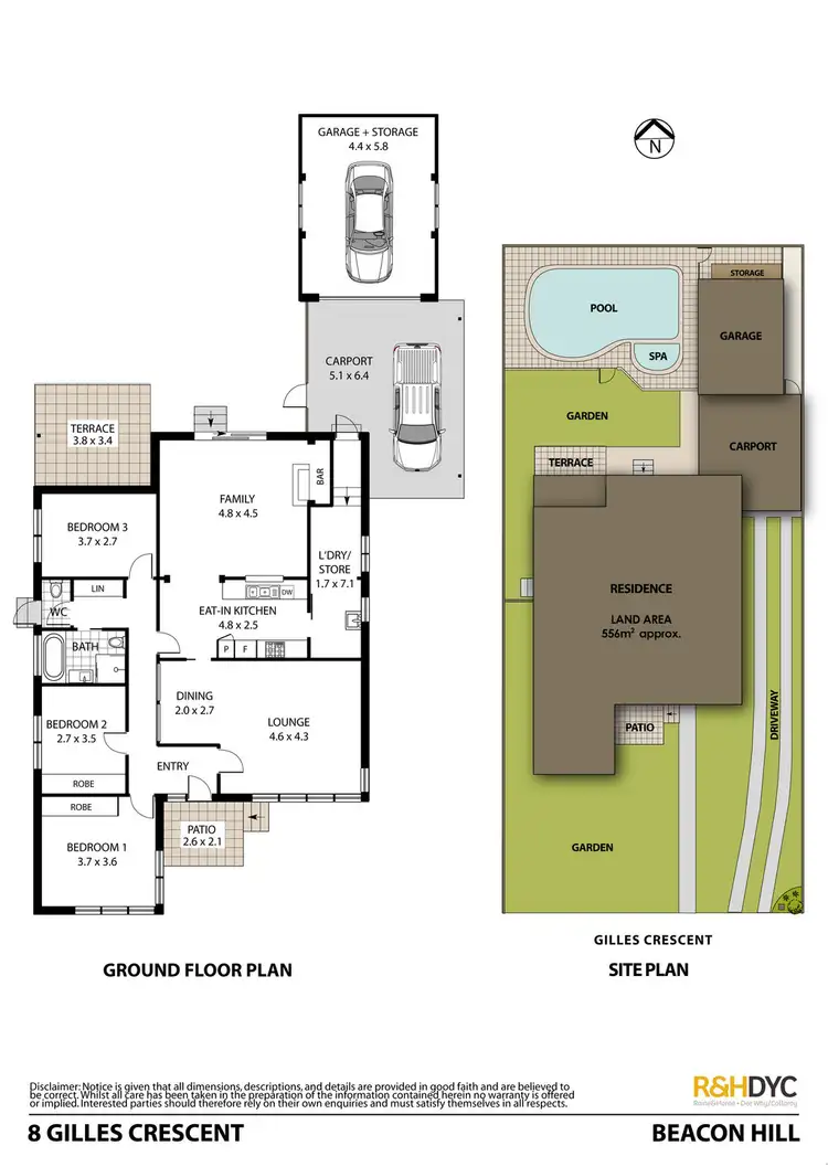 Floorplan of Homely house listing, 8 Gilles Crescent, Beacon Hill NSW 2100