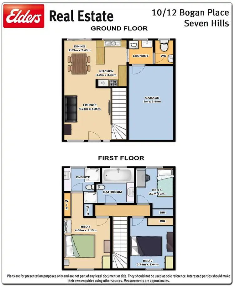 Floorplan of Homely townhouse listing, 10/12 Bogan Place, Seven Hills NSW 2147