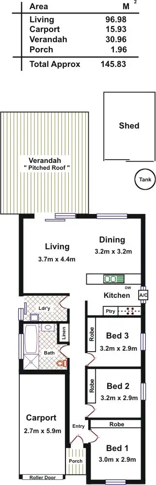 Floorplan of Homely house listing, 7 Nettlebeck Street, Hillier SA 5116