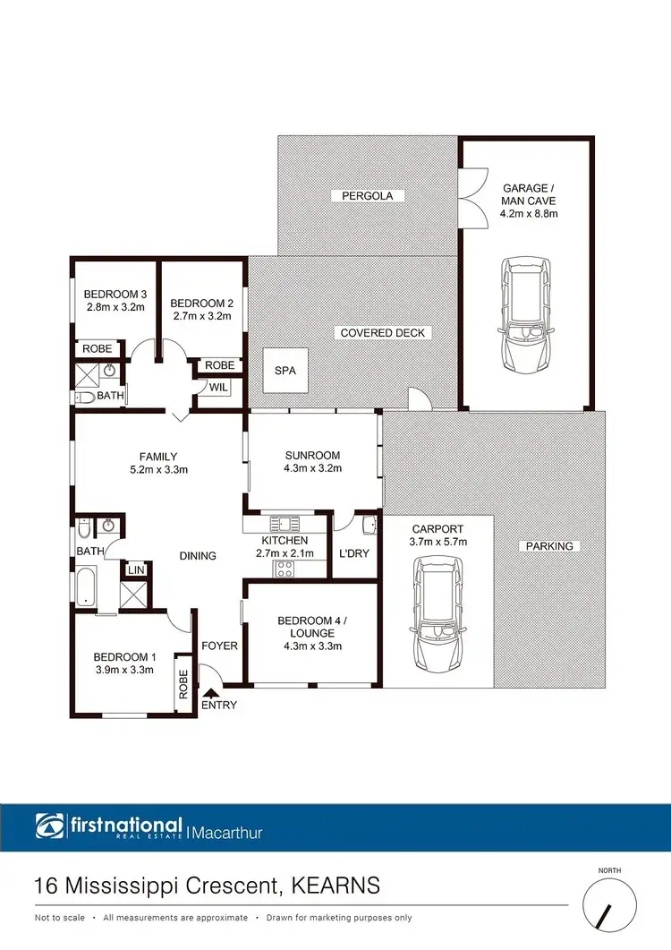 Floorplan of Homely house listing, 16 Mississippi Crescent, Kearns NSW 2558