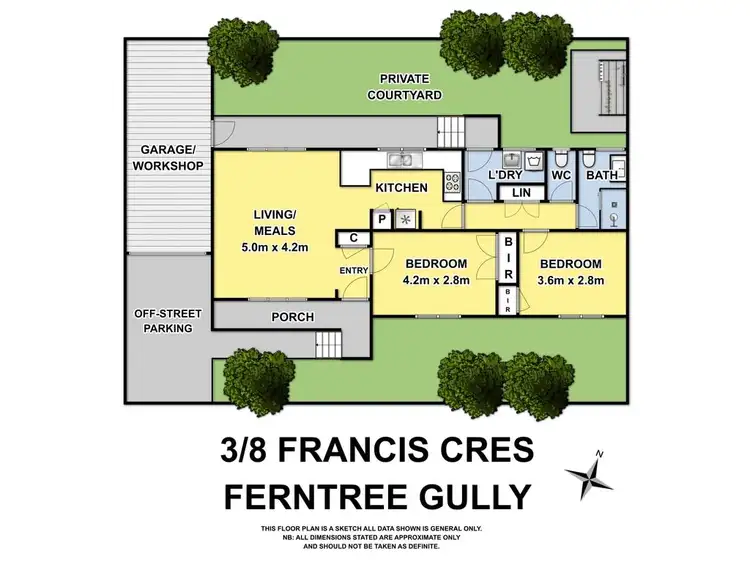 Floorplan of Homely unit listing, 3/8 Francis Crescent, Ferntree Gully VIC 3156