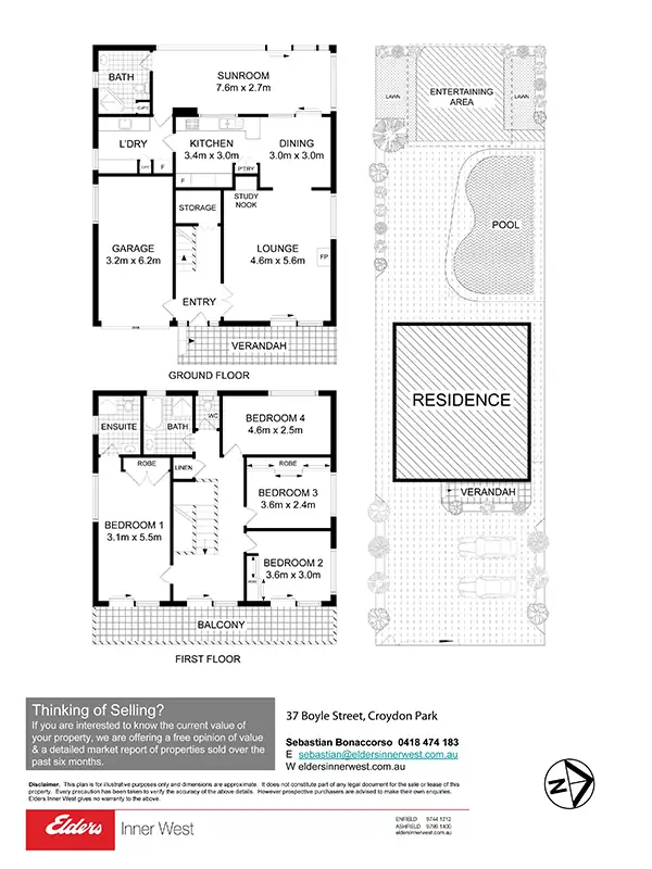 Floorplan of Homely house listing, 37 Boyle Street, Croydon Park NSW 2133