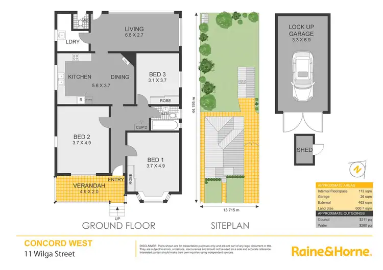 Floorplan of Homely house listing, 11 Wilga Street, Concord West NSW 2138