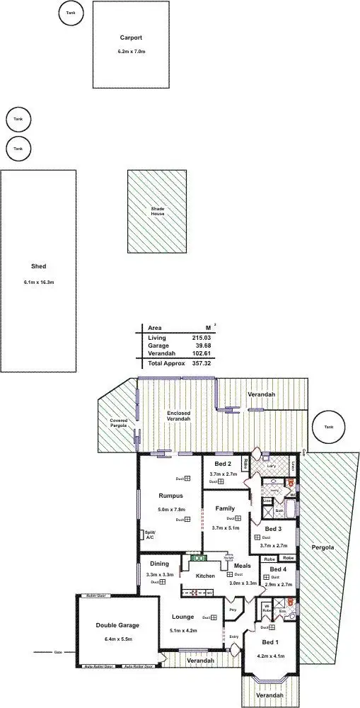 Floorplan of Homely house listing, 35 Max Fatchen Drive, Angle Vale SA 5117