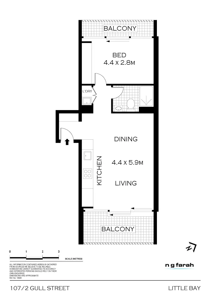 Floorplan of Homely apartment listing, 107/2 Gull Street, Little Bay NSW 2036