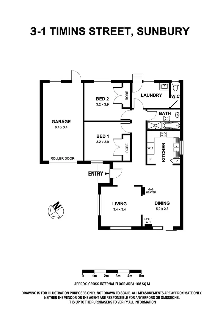 Floorplan of Homely unit listing, 3/1 Timins Street, Sunbury VIC 3429