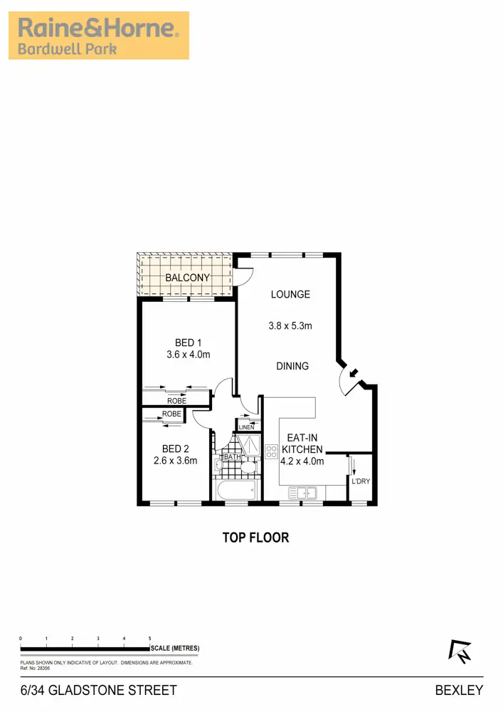 Floorplan of Homely unit listing, 6/34 Gladstone Street, Bexley NSW 2207