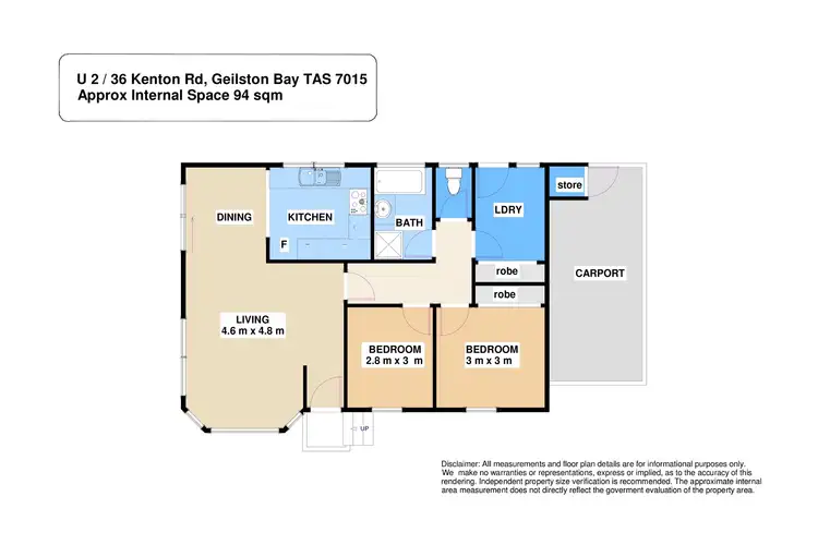 Floorplan of Homely villa listing, 2/36 Kenton Road, Geilston Bay TAS 7015