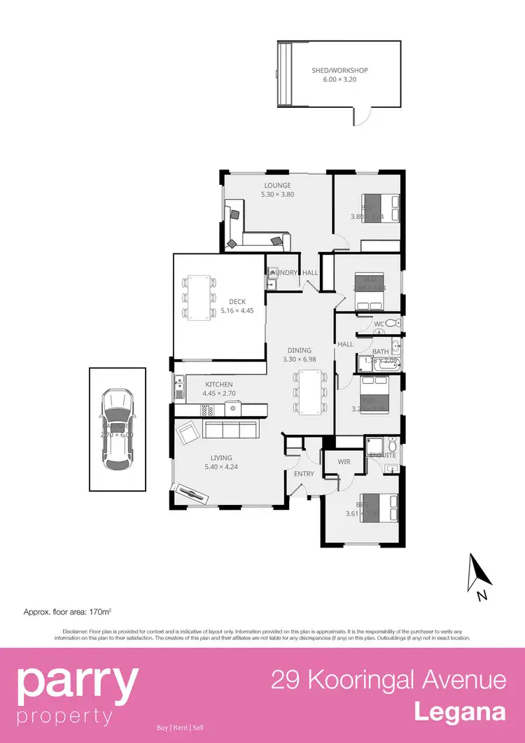 Floorplan of Homely house listing, 29 Kooringal Avenue, Legana TAS 7277