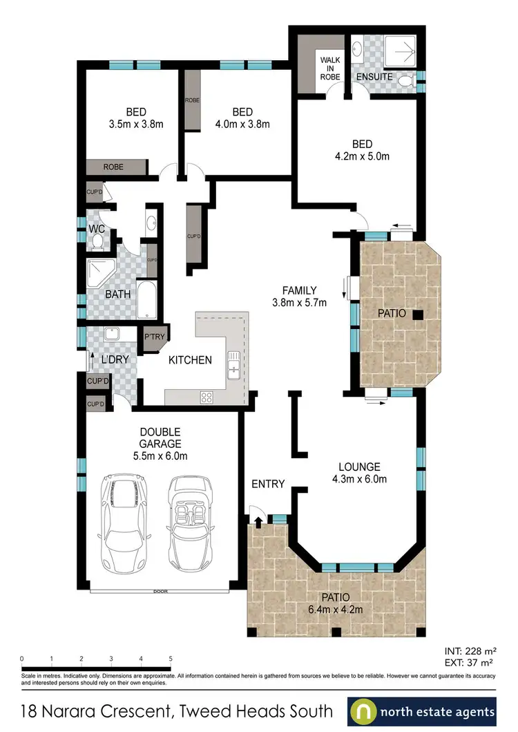 Floorplan of Homely house listing, 18 Narara Crescent, Banora Point NSW 2486